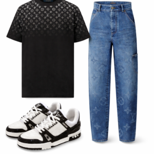 Louis Vuitton Monogram Combo - Áo Louis Vuitton Monogram - Quần Louis Vuitton họa tiết Monogra - Giày thể thao Louis Vuittonm -